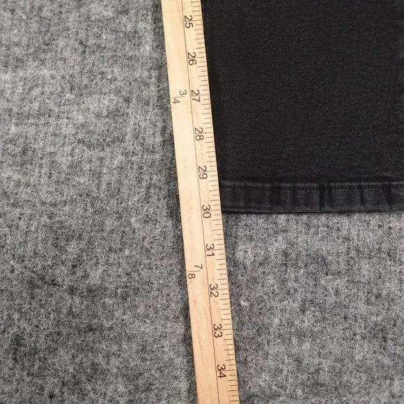 The Perfect Jean‎ NYC Mens 36x32 Black Slim Fit Straight Denim Jeans Stretch - Picture 7 of 12